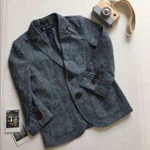 Crewcuts Suit Jacket Blazer Blue Linen Thompson